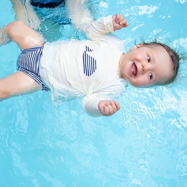 Maillot couche piscine lavable Hamac et t-shirt anti-uv pour la baignade  des bébés
